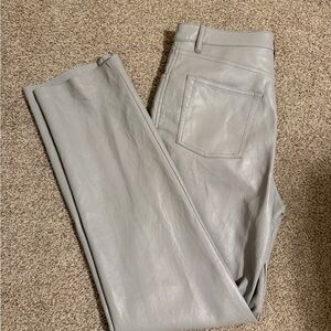 Aritizia Wilfred Melina Gray Leather Pants